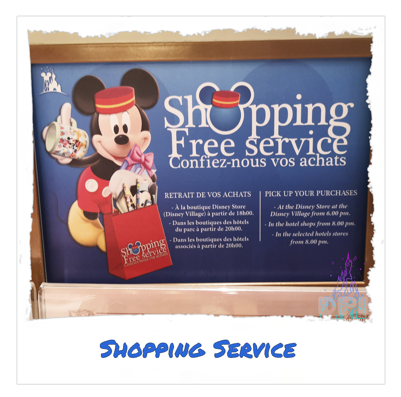 Shopping Service DPI DISNEYLAND PARIS ITALIA